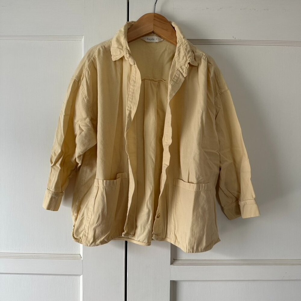 Façade Butter Yellow Dress Shirt - Size 4y